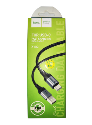 Кабель Hoco X102 Type-C Black (100см)
